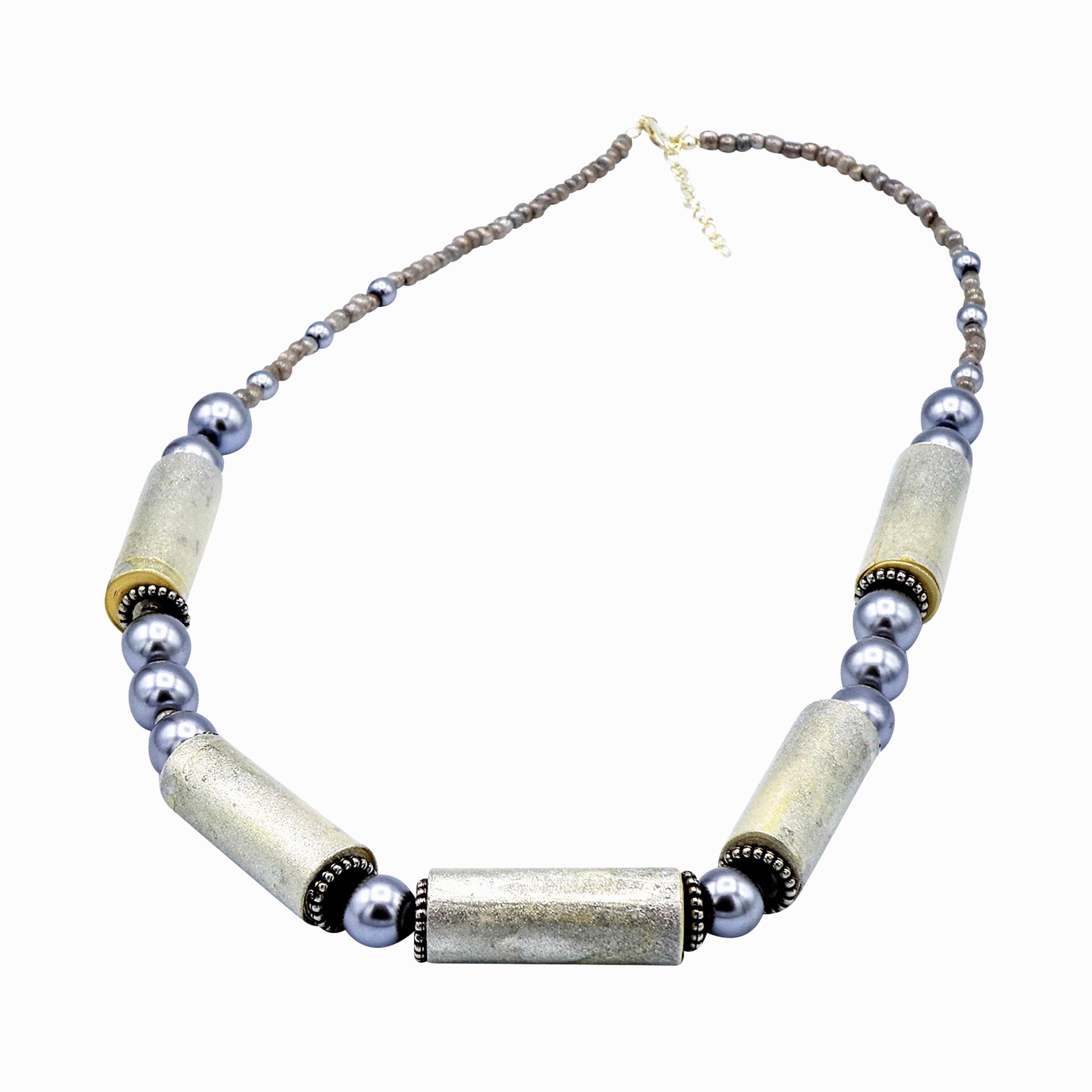 Silver Hues Statement Necklace - Image 3