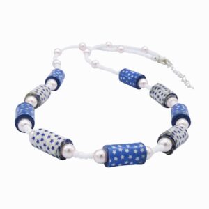 Blue and White Necklace