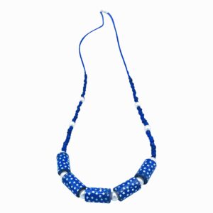 Blue with White Stars Nacklace