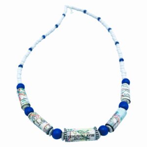 Jerusalem Blue and White Necklace