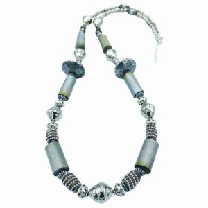Bold Silver color Necklace