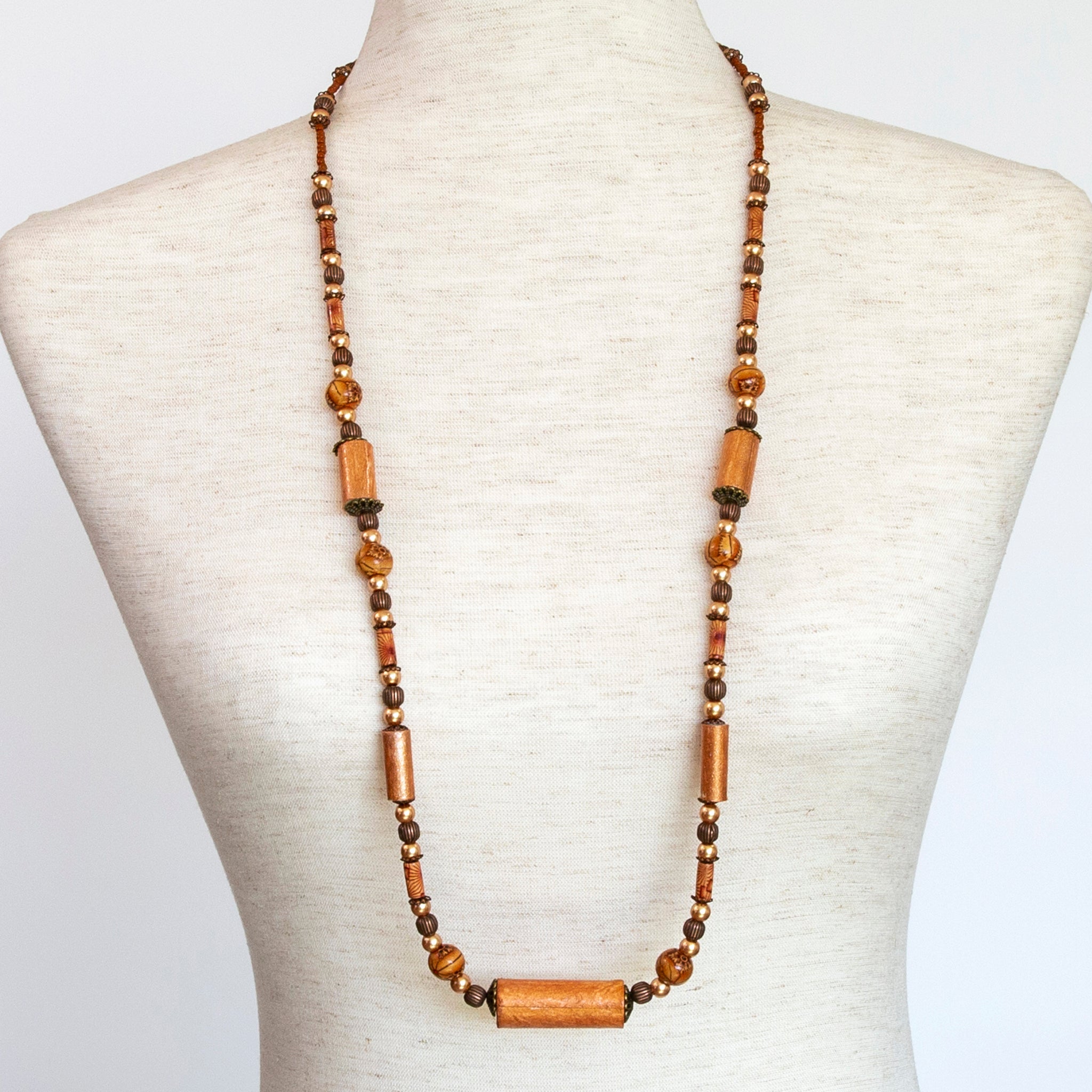 Elegant Bronze Hues Necklace - Image 3