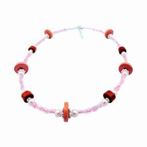 Pink and Red Necklace