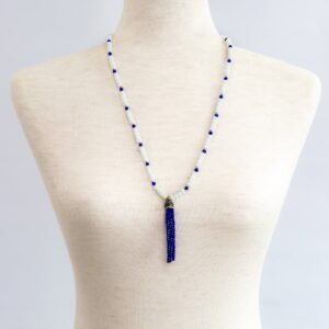Desert Sky Blue and White Necklace