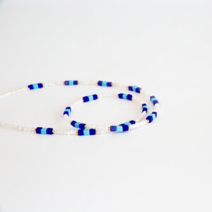 Galilee Blue and White Necklace