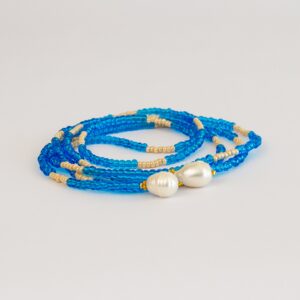 Golan Blue and beige Lariat