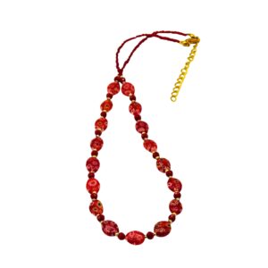 Desert Red Millefiori Necklace
